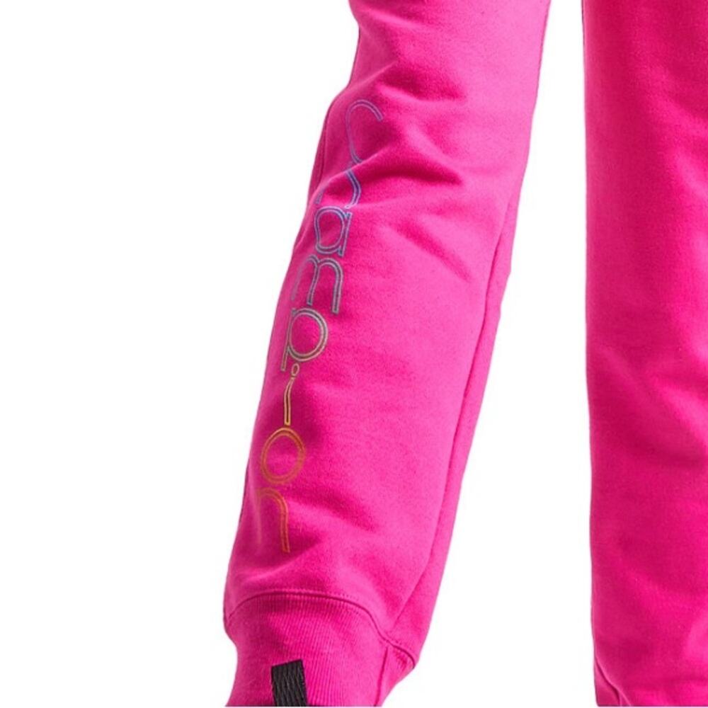 NWT Champion Reverse Weave Sweatpants Joggers Pink Logo Pockets Thick Womens M - Picture 4 of 7